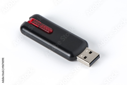 USB Flash Drive on white background