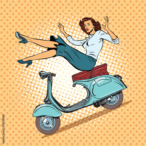 The girl on scooter accident