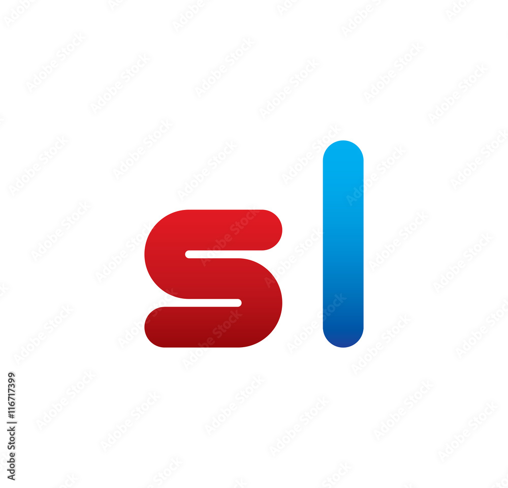 sl logo initial blue and red sl logo initial blue and red