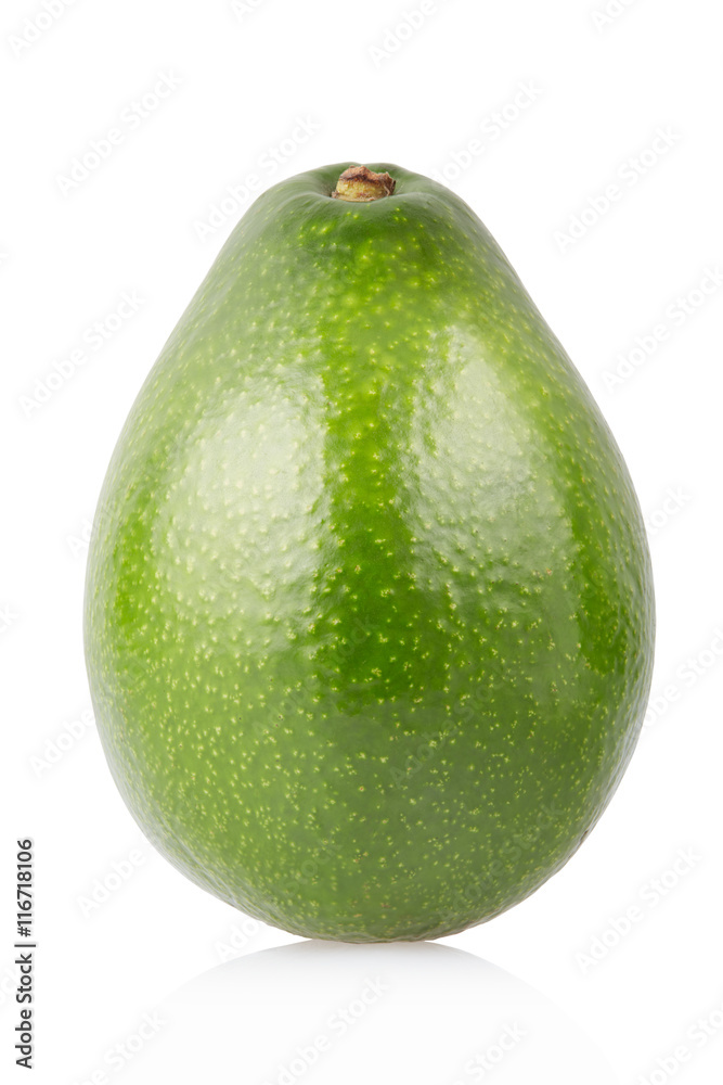 Avocado single isolated on white, clipping path Avocado single isolated on white, clipping path