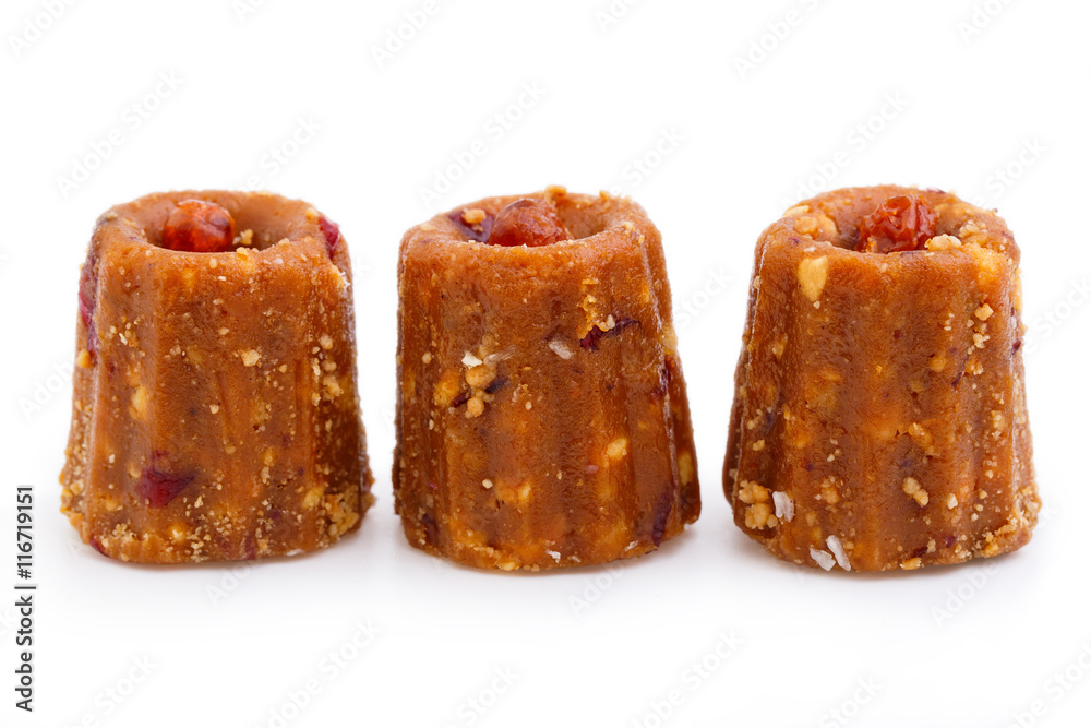 Delicious candies anthill isolated on white background.