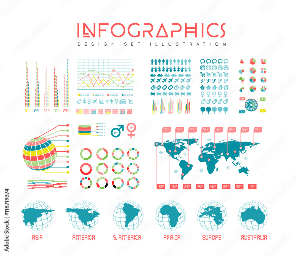 Infographics set illustration Infographics set illustration