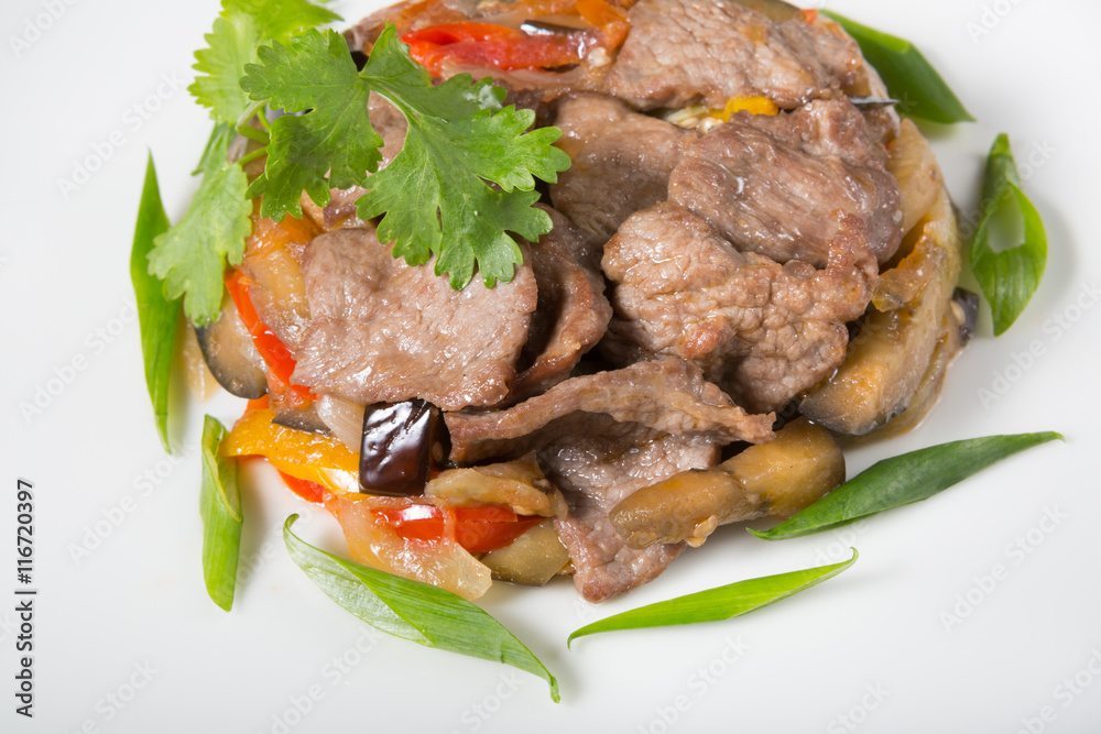 Mixed meat and mushroom salad Mixed meat and mushroom salad