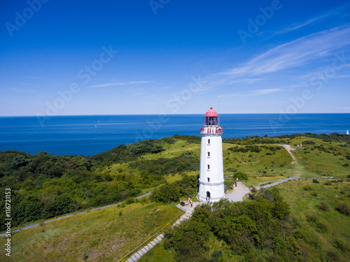 lighthouse dornbusch at hiddensee island