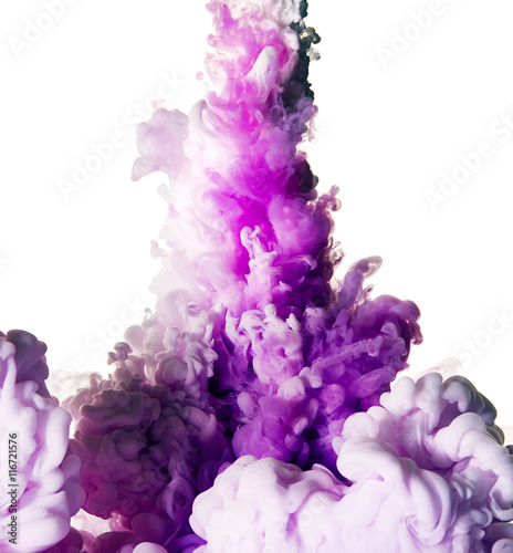 Splash of purple paint