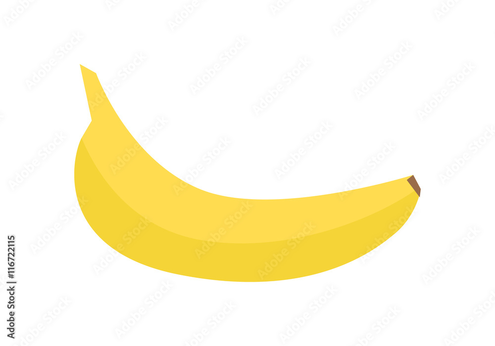 Banana Vector Illustration In Flat Style Design.  