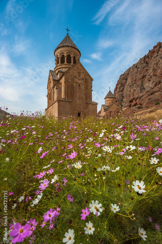 Monastery Noravank in the mountains in Amaghu valley, Armenia