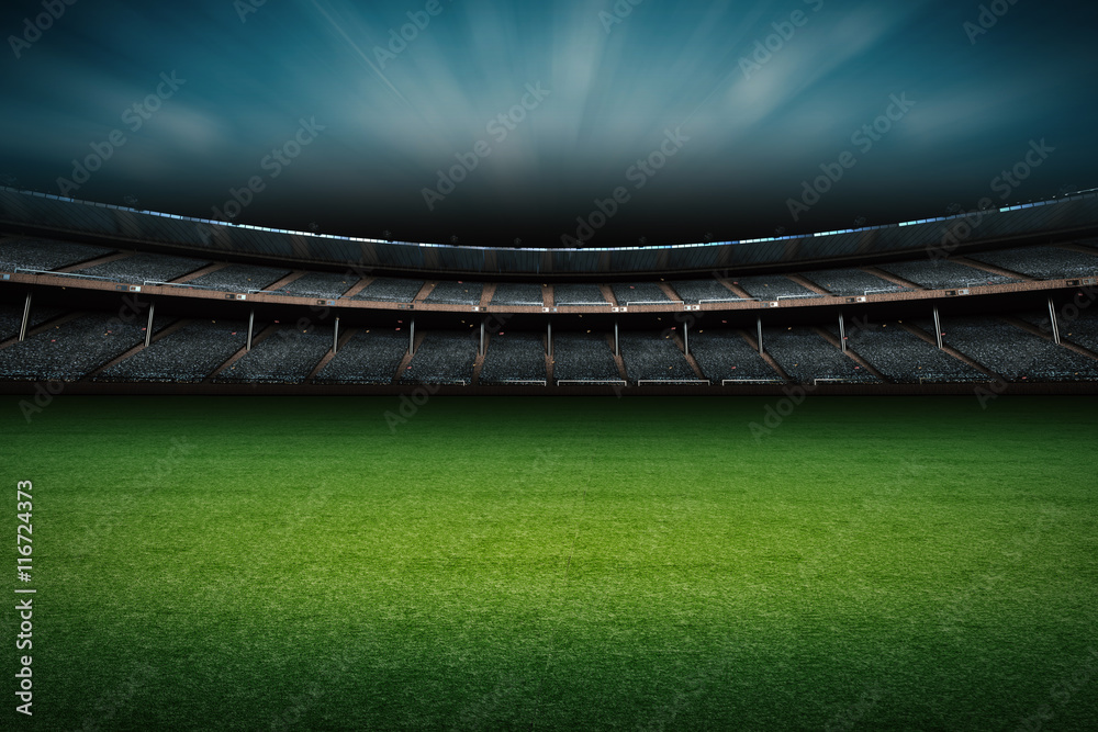 Fototapeta premium stadion z boiskiem do piłki nożnej