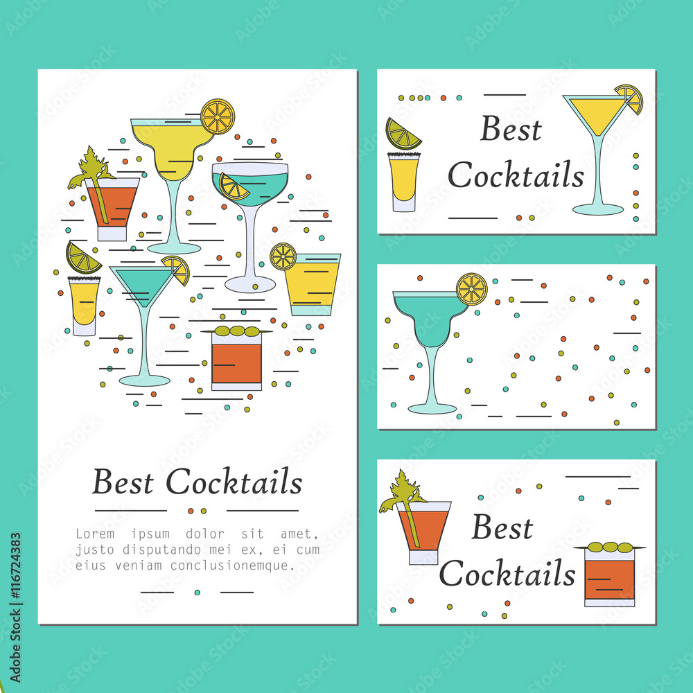 cocktail card template