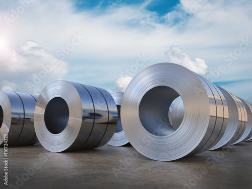 roll of steel sheet photo