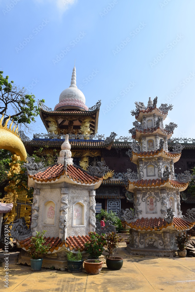 Fototapeta premium Chau Thoi temple in Binh Duong province, Vietnam