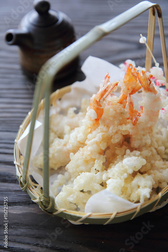 Japanese food , Shrimp Tempura