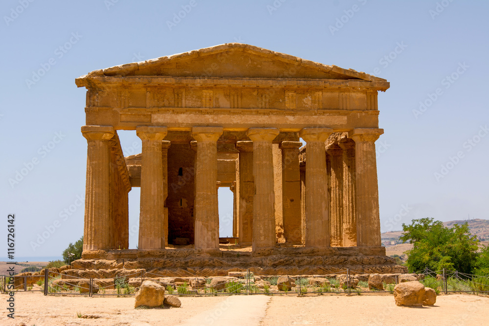 Valley of Temples, Agrigento Sicily in Italy.