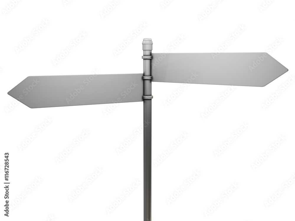 Blank road sign Blank road sign