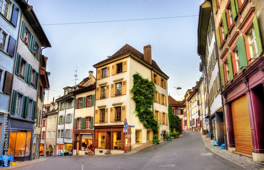 Buildings in the city centre of Basel