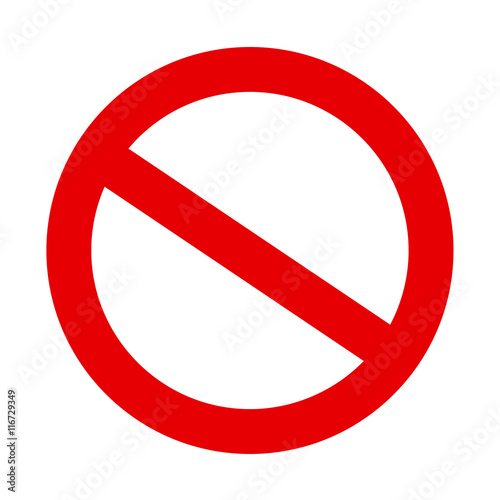 Prohibited No Sign Forbidden Do Not Enter Sign No Symbol Stock Vector Adobe Stock