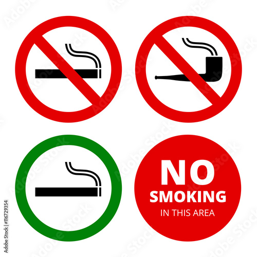 Free Download No Smoking Sign and Smoking Area Sign - GFXLoad