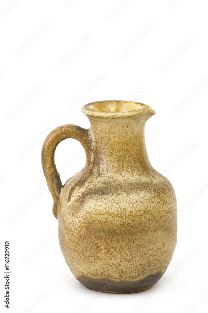 Clay pot, old ceramic vase