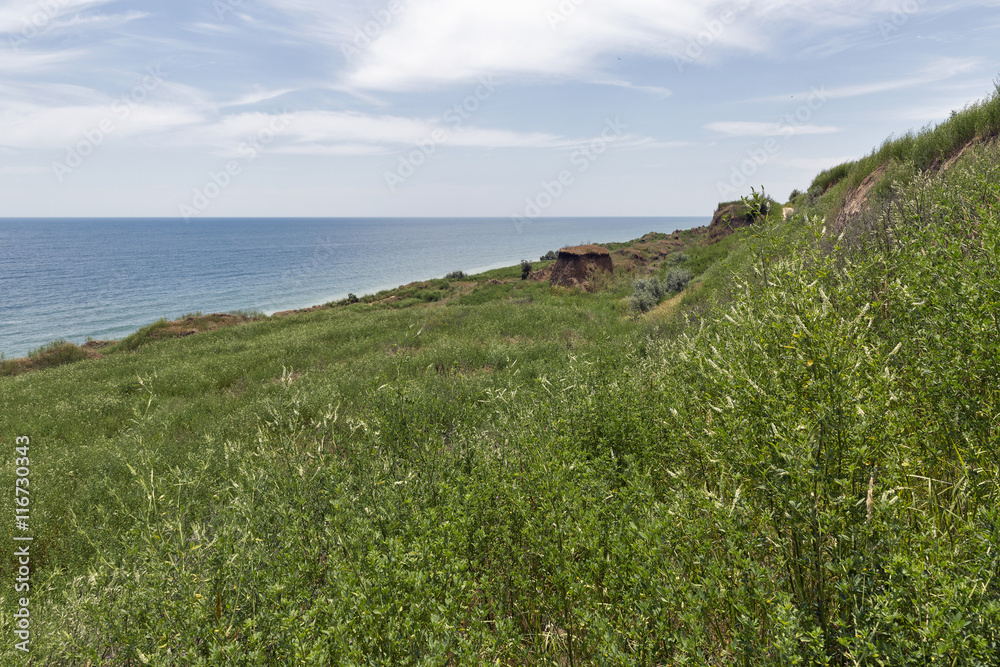 Black Sea seascape close to Odessa