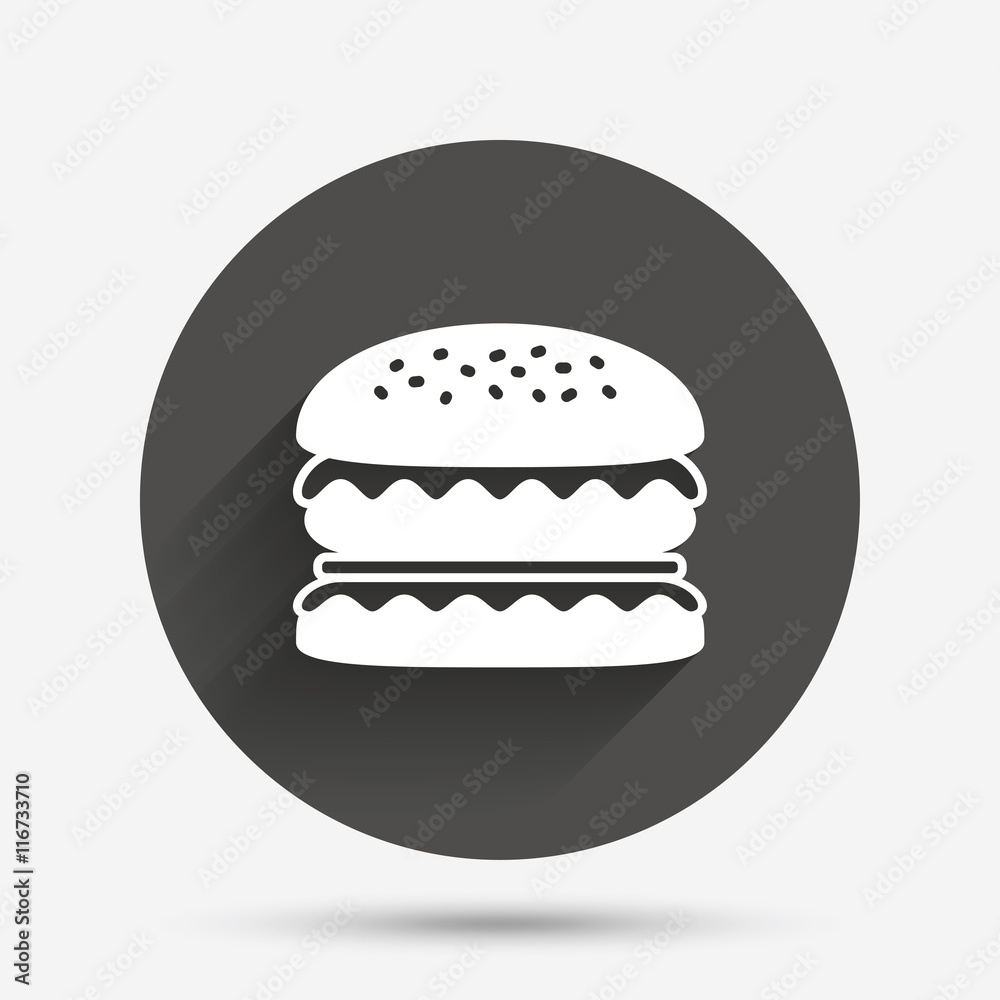 Hamburger icon. Burger food symbol. Hamburger icon. Burger food symbol.