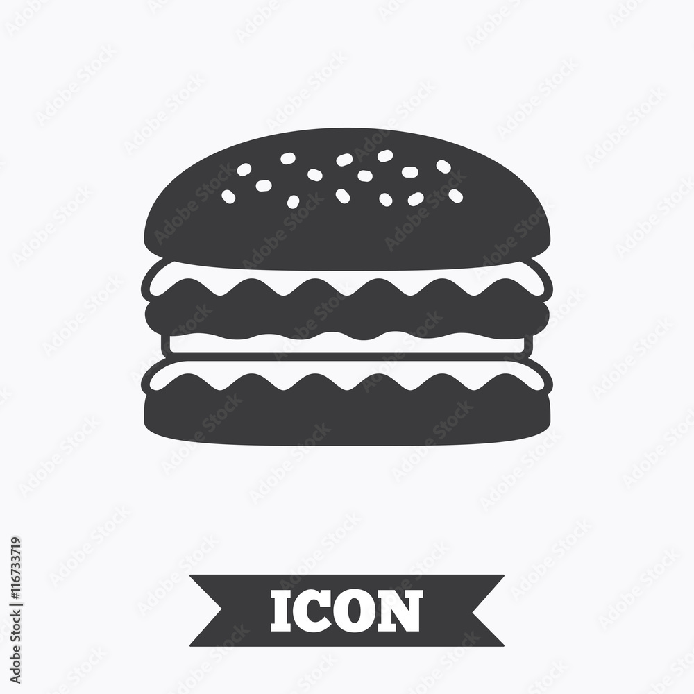 Hamburger icon. Burger food symbol. Hamburger icon. Burger food symbol.