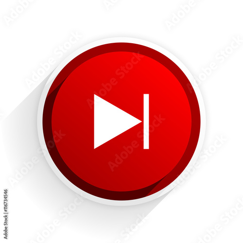 next flat icon with shadow on white background, red modern design web element Free Download next flat icon with shadow on white background, red modern design web element - GFXLoad