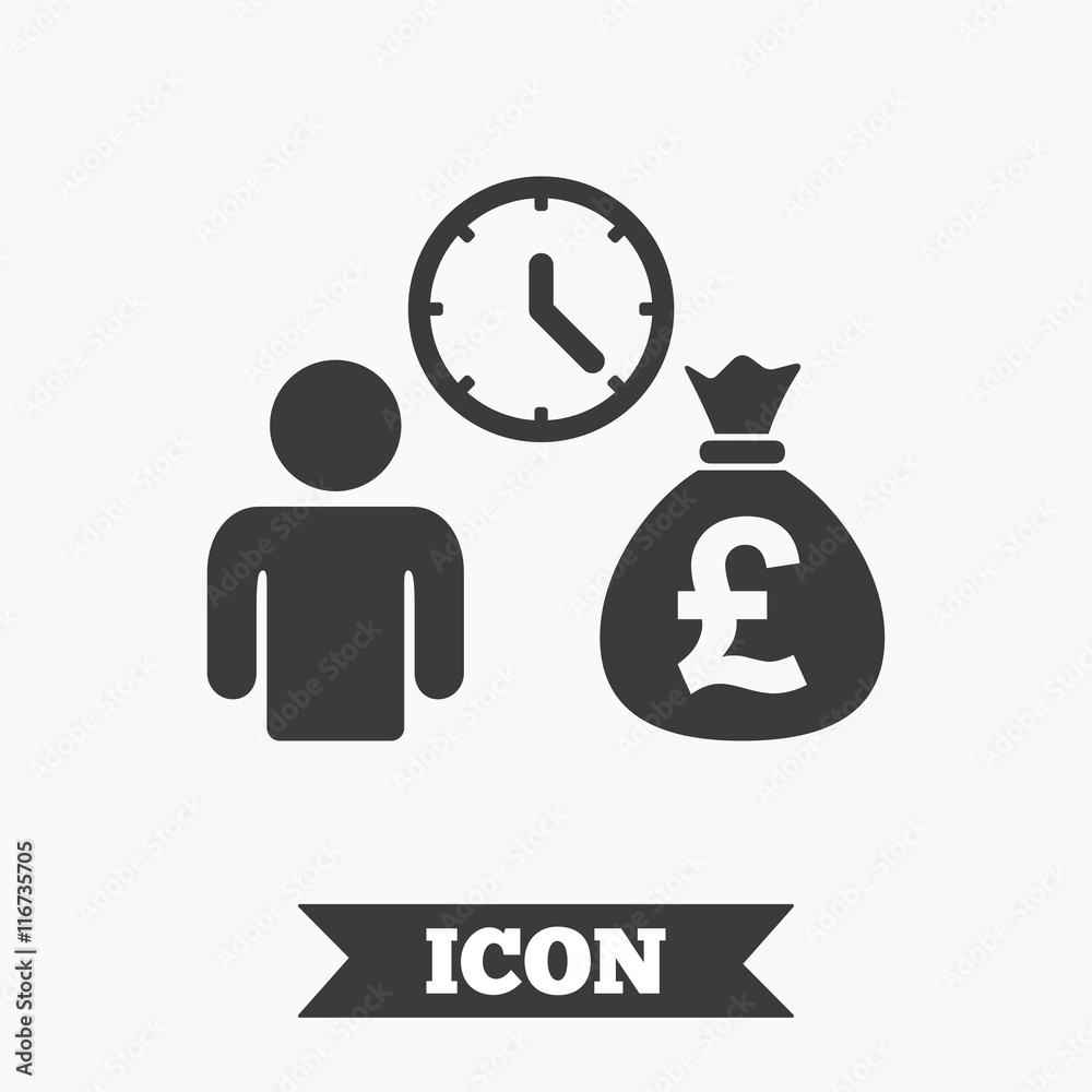 Fototapeta premium Bank loans sign icon. Get money fast symbol.
