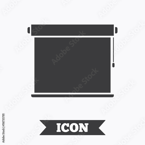 Louvers rolls sign icon. Window blinds jalousie.