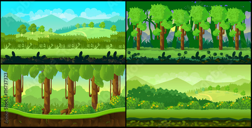Game background Vector Set