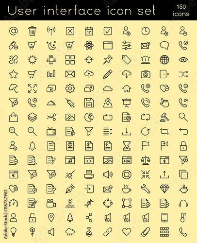 User interface icon set