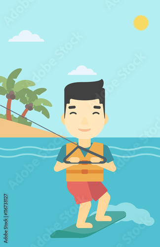 Professional wakeboard sportsman.