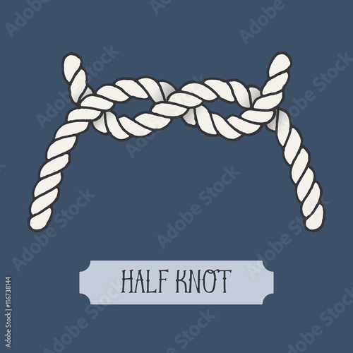 Single illustration of nautical knot