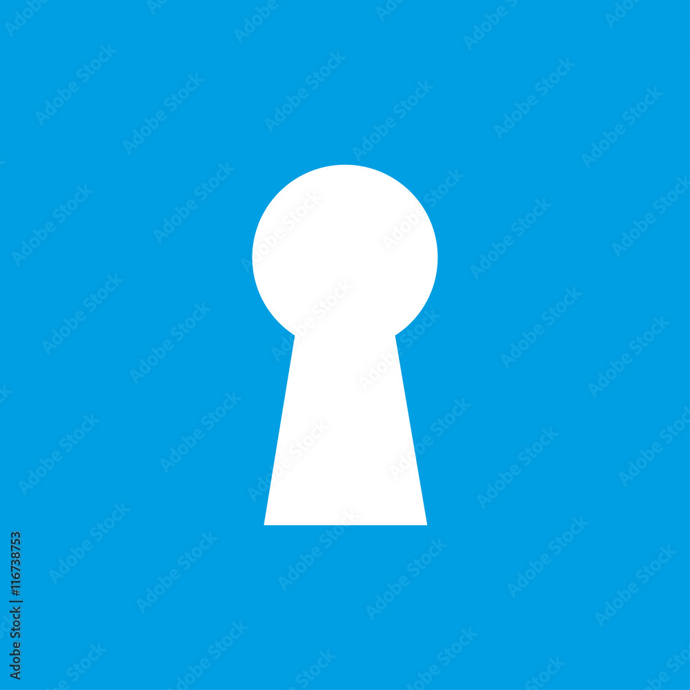 lock for doors on a blue background icon lock for doors on a blue background icon