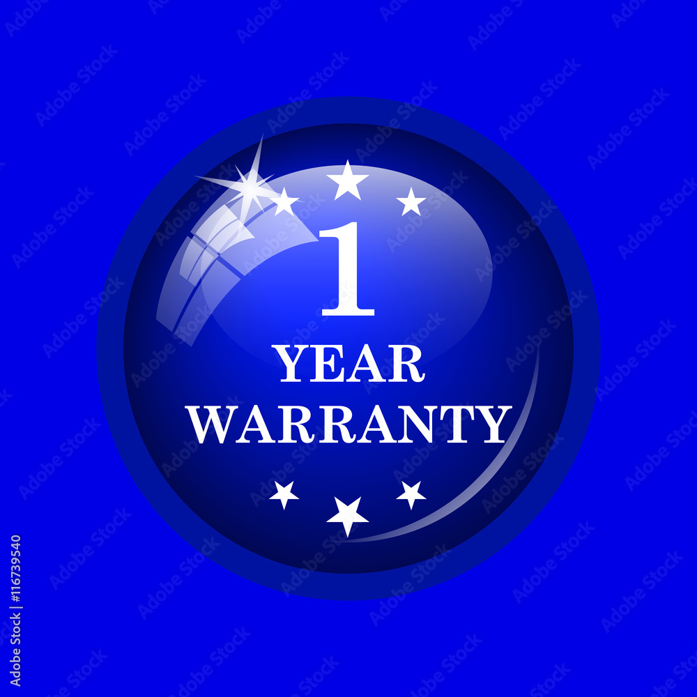 Fototapeta premium 1 year warranty icon