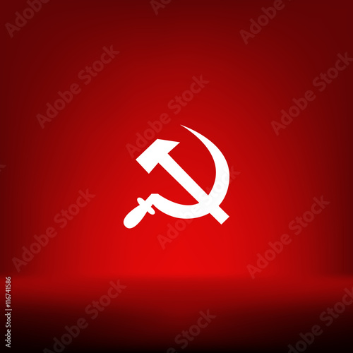 Hammer and sickle vector illustration
