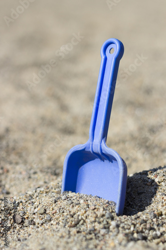Spade in the sand
