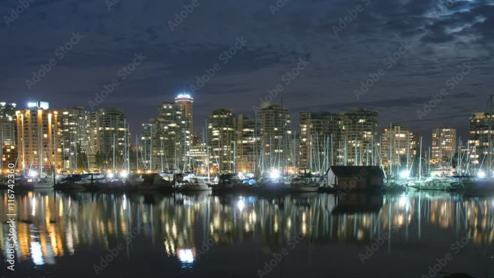 Time Lapse of the Vancouver Canada Skyline. Time Lapse of the Vancouver Canada Skyline.
