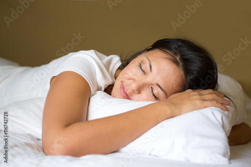 Asian Woman Sleeping