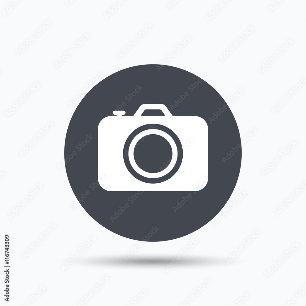 Camera icon. Professional photocamera sign. Camera icon. Professional photocamera sign.