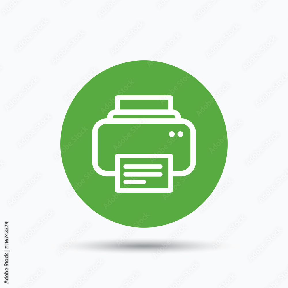Printer icon. Print documents technology sign. Printer icon. Print documents technology sign.