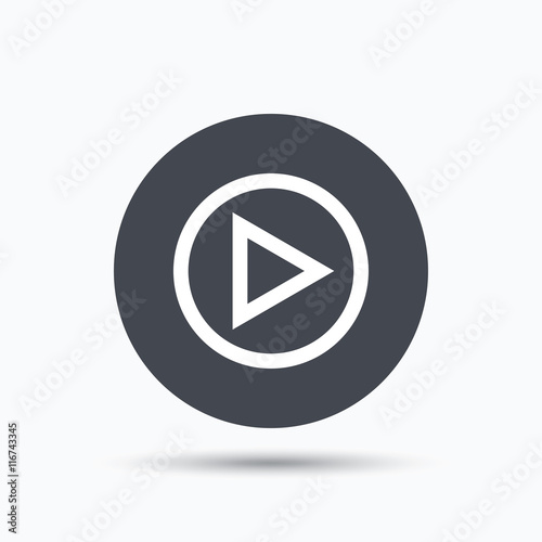 Free Download Play icon. Audio or Video player sign. - GFXLoad
