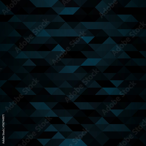 Creative Triangular Polygonal Dark Mosaic Background. Look like coal or futuristic military camouflage. Vector illustration