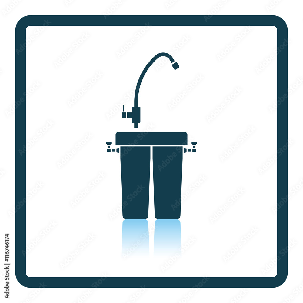 Obraz premium Water filter icon
