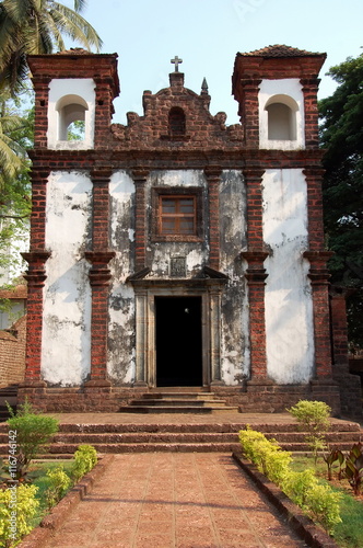 Old abandoned church in Old Goa, India 