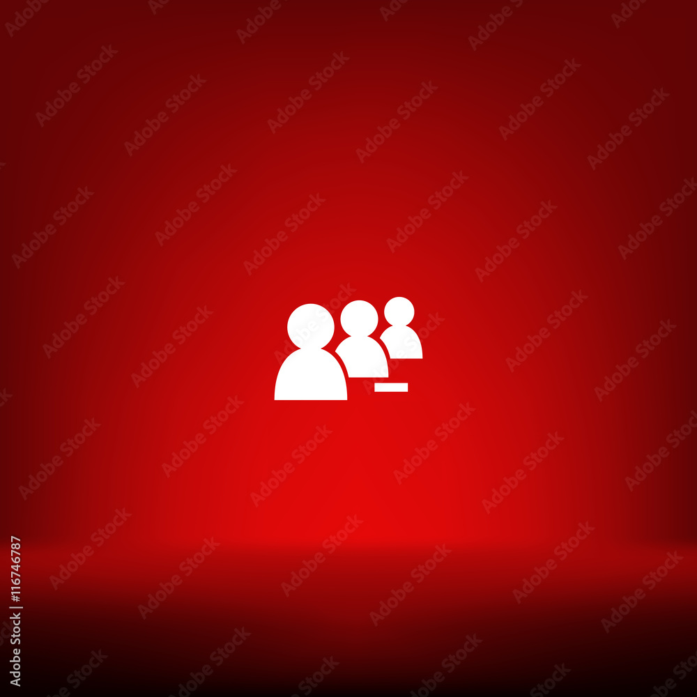 Add new user account flat icon for apps Add new user account flat icon for apps