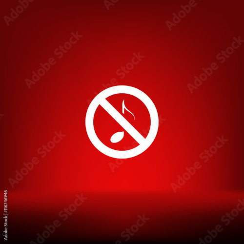 No music sign