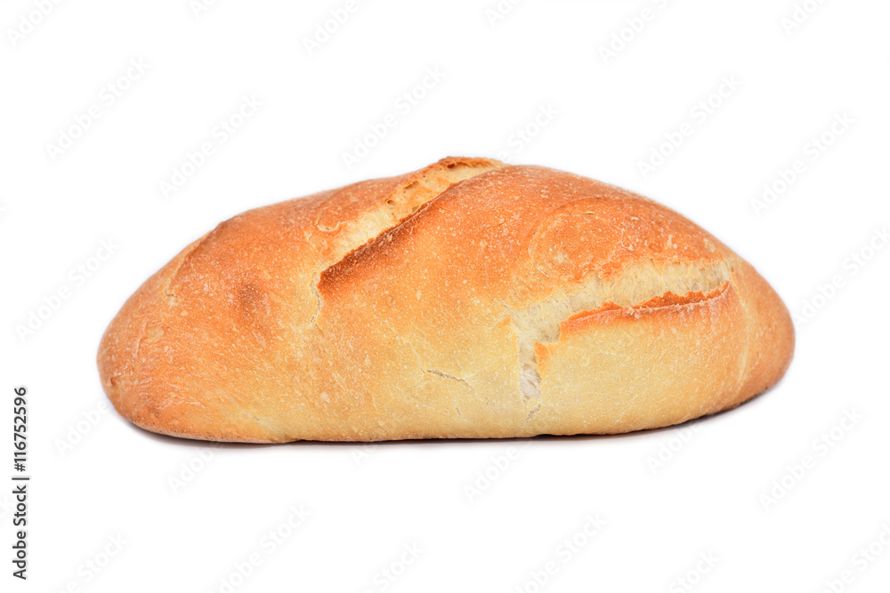 Fresh bread isolated on white