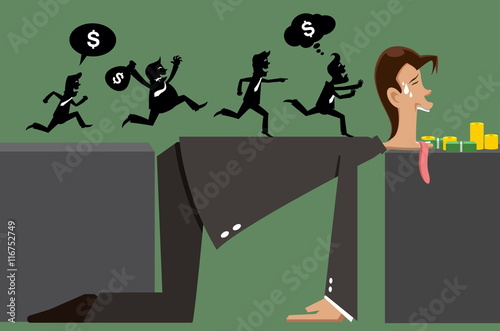 men and business with exploitation