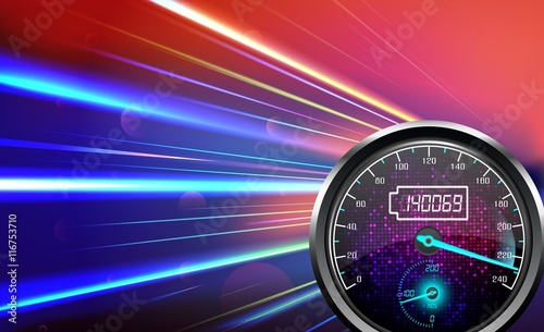 The speedometer abstract light color background