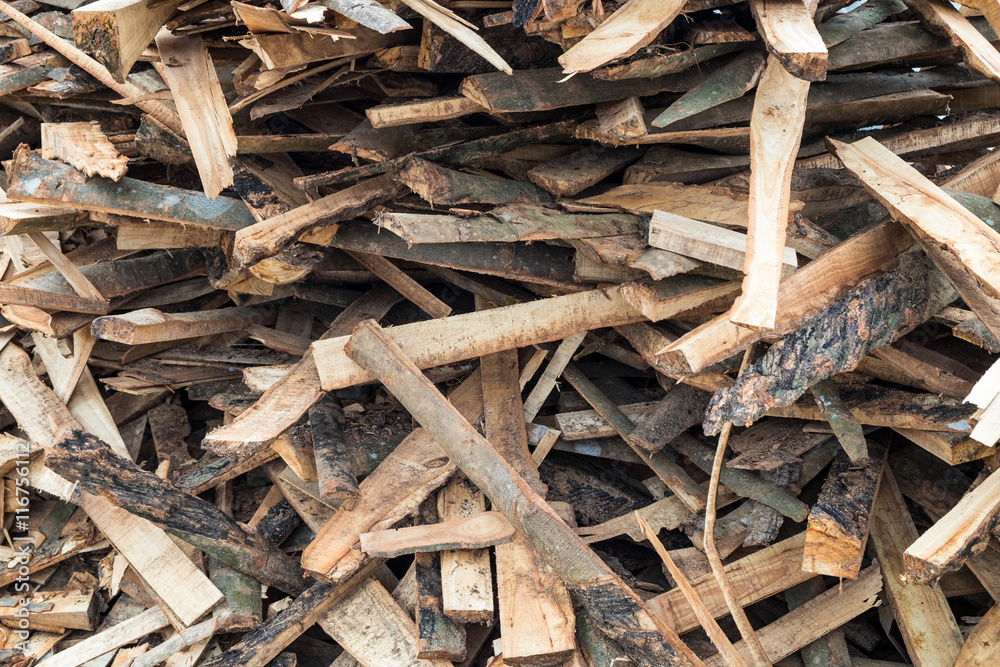 Wooden stack cluster for firewood Wooden stack cluster for firewood